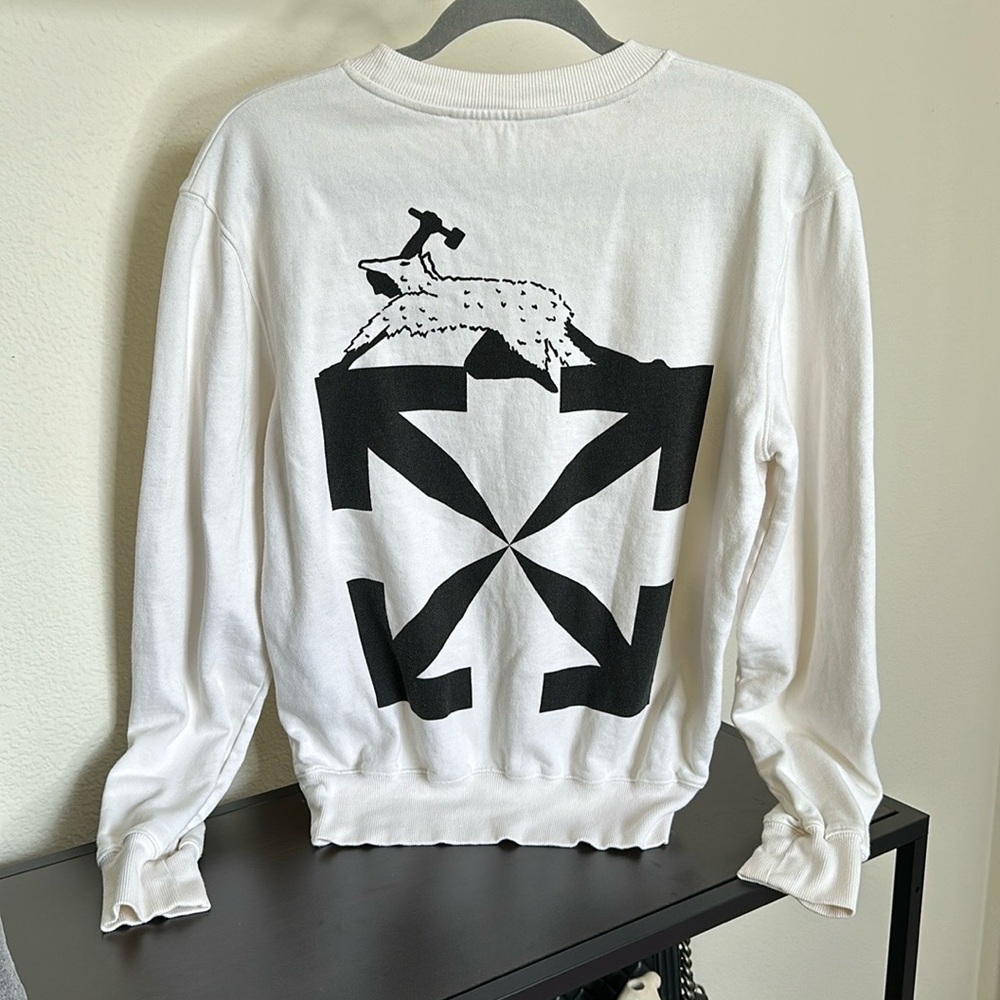 off white crew neck - Picture 7 of 9